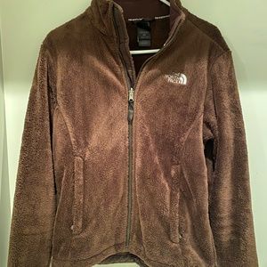 The North Face Womens teddy full zip jacket + matching beanie